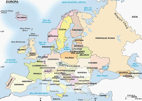 A abordagem do continente europeu - Educador Brasil Escola